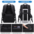 UKEIN Travel Backpack with USB Charging Port 40L Expandable 17 Inch Carry On Backpack Water-resistant Work Business Laptop Backpack for Men