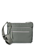 Time and Tru Women's Nylon Pine Crossbody, Olive Night