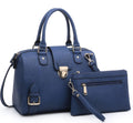 Women Barrel Handbags Purses Fashion Satchel Bags Top Handle Shoulder Bags Vegan Leather Work Bag