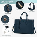 Lovevook Purses and Handbags, Work Tote Bag for Women, Large Laptop Purse Fit for 15.6" Laptop